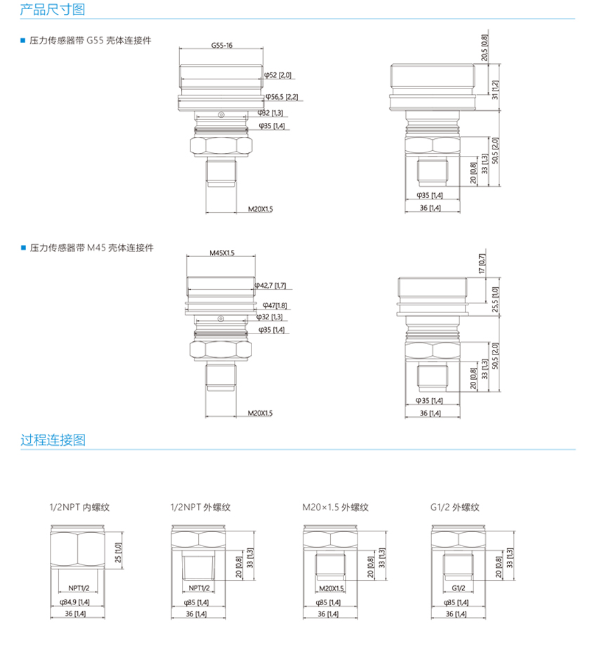 PA级单晶硅压力传感器插图2